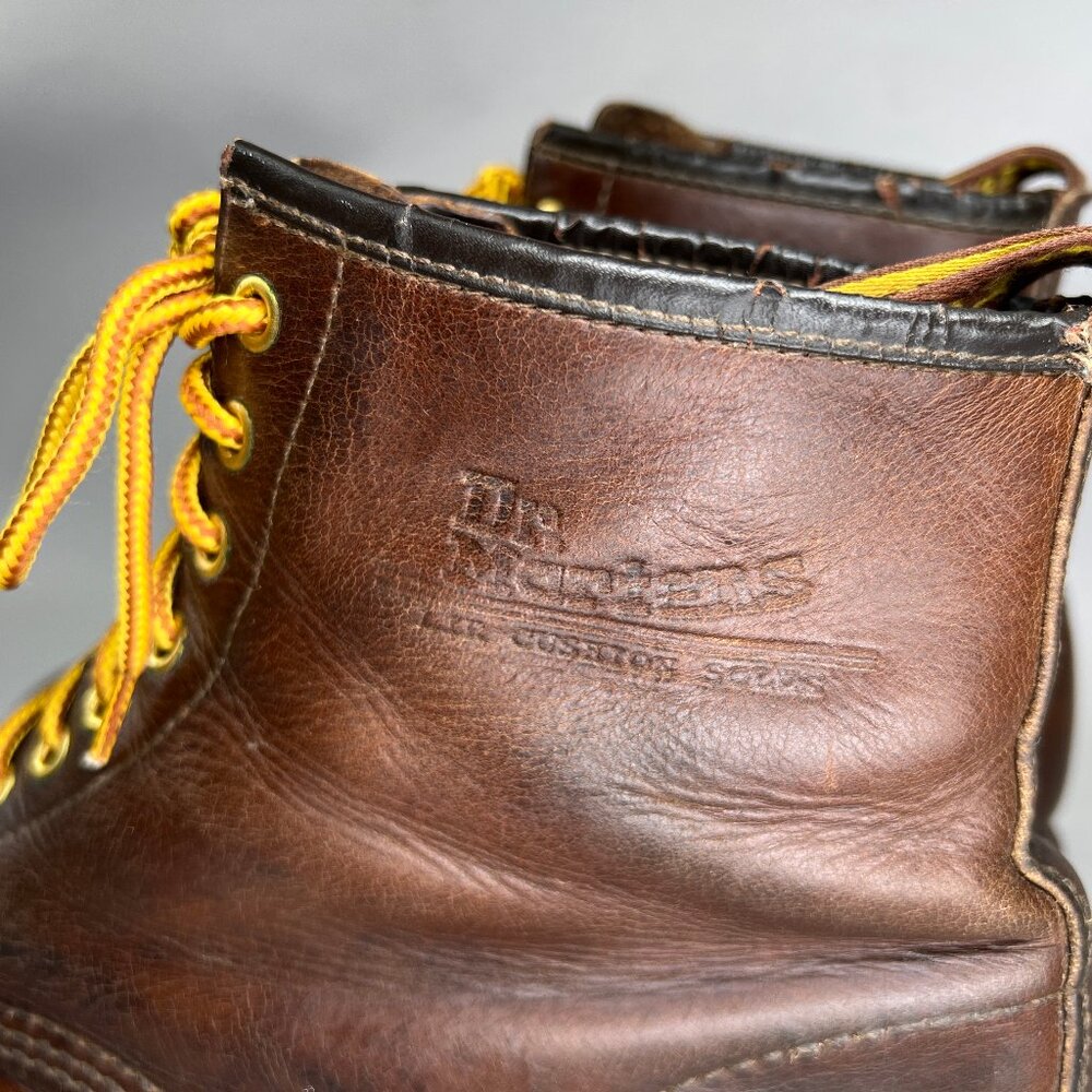 Dr. Martens 1460 Ben Boots Men's Size 10 Brown Leather Made In England Lace Vtg - Picture 6 of 16